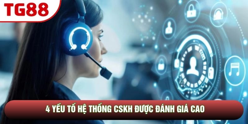 4 yếu tố hệ thống CSKH được đánh giá cao 4 yếu tố hệ thống CSKH được đánh giá cao