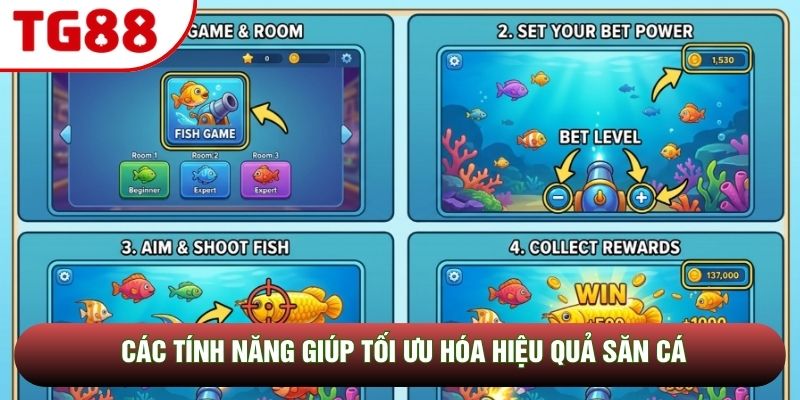 Các tính năng giúp tối ưu hóa hiệu quả săn cá Các tính năng giúp tối ưu hóa hiệu quả săn cá