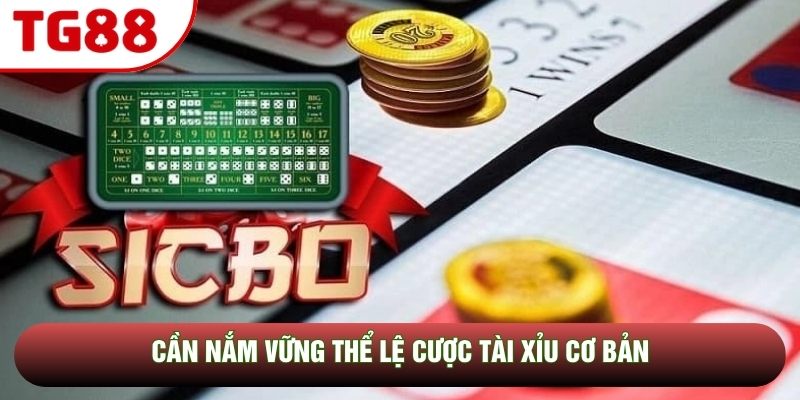Cần nắm vững thể lệ cược Tài Xỉu cơ bản