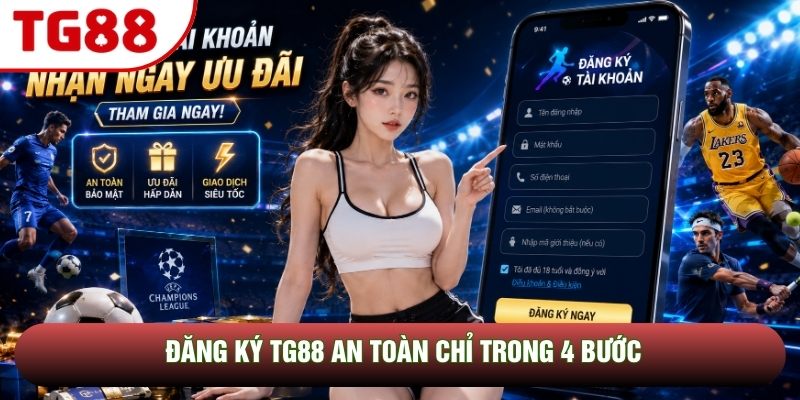 Đăng ký TG88 an toàn chỉ trong 4 bước Đăng ký TG88 an toàn chỉ trong 4 bước